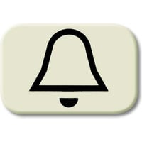 Busch-Jaeger Tastersymbol Klingel 2525 KI, Schalter weiß, Retail