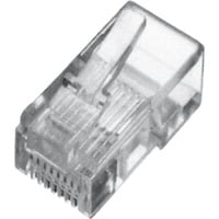 Digitus Modularstecker für Flachkabel transparent, CAT 3, 1GBase-T