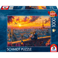 Schmidt Spiele Pariser Dachgeflüster, Puzzle 1000 Teile