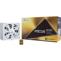 Seasonic FOCUS GX-850 850W ATX3.0 White Edition, PC-Netzteil weiß, 1x 12VHPWR, 3x PCIe, Kabel-Management, 850 Watt