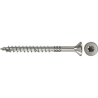 fischer Spanplattenschraube PowerFast 4,0x40 Senkkopf TX 200 Stück, mit Teilgewinde, Edelstahl A4