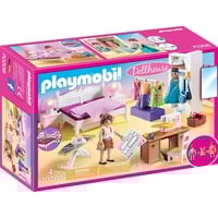 PLAYMOBIL 70208 Dollhouse Schlafzimmer mit Nähecke, Konstruktionsspielzeug 