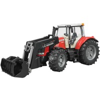 bruder 03047 Massey Ferguson 7624 mit Frontlader, Modellfahrzeug 