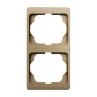 0 Rahmen zwei fach senkrecht alpha 1732 KA-21 bronze, Retail