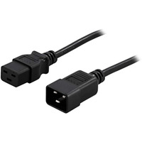 BlueWalker IEC-Kabel C19/C20, Verlängerungskabel schwarz, 16A, 1,8m