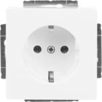 Busch-Jaeger Steckdosen-Einsatz Schuko 2 Pole plus Erde 16 Ampere 250 Volt Typ 20 EUC-84 weiß (glänzend), Retail
