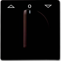 Busch-Jaeger Zentralscheibe Jalousie Drehgriff, Abdeckung braun, Retail