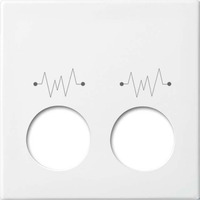 Busch-Jaeger Zentralscheibe, Abdeckung weiß, Retail