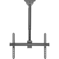 Digitus Universelle TV-Deckenhalterung mit Teleskop-Höhenverstellung schwarz, für Flat- und Curved Displays bis 177,8 mc (70")
