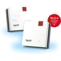 FRITZ! FRITZ!Mesh Set 1600 2-pack, Repeater weiß/grau, 2x WLAN Repeater 1200 AX