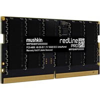 Mushkin SO-DIMM 32 GB DDR5-4800 ECC, Arbeitsspeicher schwarz, MRP5T480FGGD32G28, Redline PRO