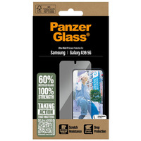 PanzerGlass Displayschutz Ultra-Wide Fit, Schutzfolie transparent, Samsung Galaxy A36 5G, EasyAligner