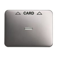 0 Zentralscheibe für Cardschalter, Abdeckung platin, Retail