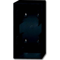 Busch-Jaeger Aufputzgehäuse 2-fach zur Aufnahme von Einsätzen und Abdeckrahmen schwarz, Retail