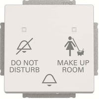 Busch-Jaeger Klingeltaster mit Druckknopf und Leuchtdiode weiß, Retail