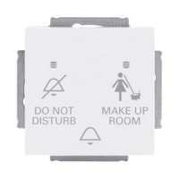 Busch-Jaeger Klingeltaster mit Druckknopf und Leuchtdiode weiß, Retail