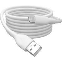 Digitus USB 2.0 Silikon-Kabel USB-A > Lightning, MFI zertifiziert weiß, 1 Meter, PD, Laden mit bis zu 12 Watt