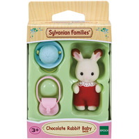 EPOCH Schokoladenhasen Baby Figur mit Hut und Tasche, Spielfigur 
