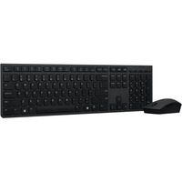 Lenovo Professional wiederaufladbare Funktastatur und -maus-Kombi, Desktop-Set grau, DE-Layout, Scherenmechanik