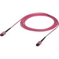 Ubiquiti UACC-OFC-MA-MPMP-3M OM4 MPO-12 UPC Fiber Patch Kabel rosa