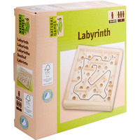 VEDES Holz Labyrinth Geschicklichkeitsspiel 12 x 12 Zentimeter holz