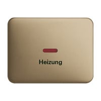 0 Wippe mit Aufdruck Heizung Notschalter bronze, Retail