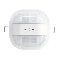 Busch-Jaeger Präsenzmelder mit KNX-Busankoppler, 2 Kanäle, Unterputzmontage, 91x91x49 mm, Bewegungsmelder weiß (matt), Retail