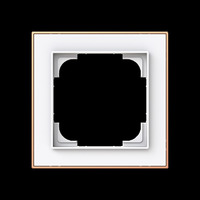 Busch-Jaeger Rahmen einfach mit Dekorring gold, Retail