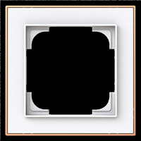 Busch-Jaeger Rahmen einfach mit Dekorring gold, Retail