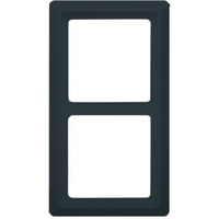 Busch-Jaeger Rahmen zwei-fach Unterputzmontage Allwetter 44 Schutzart IP44 glänzend Kunststoff anthrazit, Retail