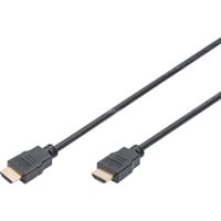 Digitus HDMI High Speed Anschlusskabel, mit Ethernet, Full HD 1080i/p schwarz, 5 Meter, Standard