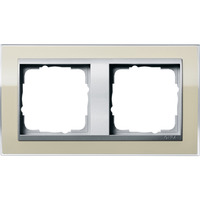 Gira Abdeckrahmen 2fach, Abdeckung beige, Retail