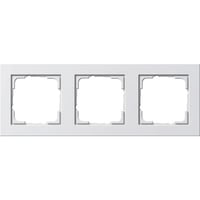 Gira Abdeckrahmen dreifach Reinweiß seidenmatt E2 Typ 021322 Kunststoff matt weiß (matt), Retail