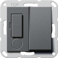 Gira Abgesicherte Steckdose 13 Ampere geschaltet anthrazit, Retail