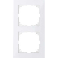 Merten Rahmen zweifach aus Thermoplast, matt, Schutzart IP20, Maße 83x154x12 mm anthrazit, Retail