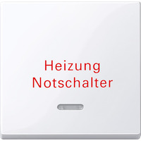 Merten Wippe Kontrollfenster Aufdruck Heizung weiß (glänzend), Retail