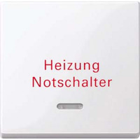 Merten Wippe Kontrollfenster Aufdruck Heizung weiß (glänzend), Retail