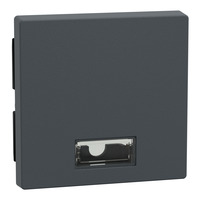 Merten Wippe mit Symbolfenster rechteckig für Kontrollschalter- und Taster-Einsatz, 1-fach anthrazit, Retail