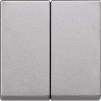 Merten Wippe zweiteilig für Serien-, Doppelwechselschalter- und Doppeltaster-Einsatz aluminium, Retail