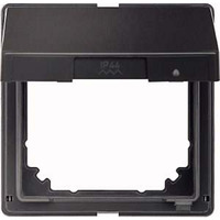 Merten Zwischenring Aquadesign mit Klappdeckel, Abdeckung anthrazit, Retail