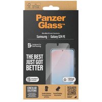 PanzerGlass Displayschutz Ultra-Wide Fit, Schutzfolie transparent, Samsung Galaxy S24 FE 5G, EasyAligner