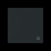 Busch-Jaeger Wippe geschlossen mit Symbol Klingel schwarz, Retail