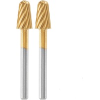 Dremel MAX Fräsmesser zum Schnitzen Ø 6,4mm (117DM), Fräser 2 Stück, Schaft Ø 3,2mm