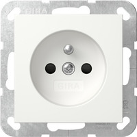 Gira Steckdose mit Erdungsstift und erhöhtem Berührungsschutz weiß, Retail