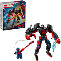 LEGO 76337 Marvel Super Heroes Miles Morales Mech vs. Spider-Man 2099, Konstruktionsspielzeug 