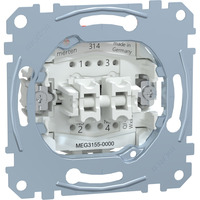 Merten Doppeltaster-Einsatz 2 Schalter 1-polig 10 Ampere 250 Volt Wechselstrom MEG3155-0000 Retail
