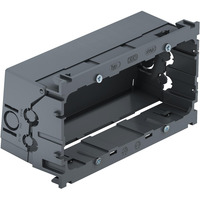 OBO Geräteeinbaudose 2-fach geschlossen mit Tragering und Schraubbefestigung grau, Retail