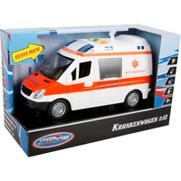 VEDES Speedzone Doppel-Commander Krankenwagen mit Licht und Sound, Modellfahrzeug 