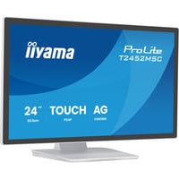 iiyama ProLite T2452MSC-W1AG, LED-Monitor 60.5 cm (24 Zoll), weiß (matt), FullHD, IPS, Touchscreen, HDMI, DP, USB-Hub, 100Hz Panel