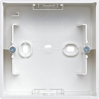 Busch-Jaeger Aufputz-Gehäuse für Einsätze und Zentralscheiben mit Abdeckrahmen, Typ 1701-914 weiß (glänzend), Retail